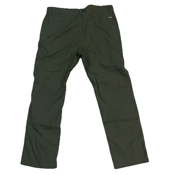 Prana Men's Green 38x30 Slim Fit Outdoor Trail Hiking Pants - Picture 6 of 9